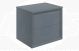 PUSH 600 UNIT & WORKTOP 2DRW STORM BLUE
