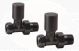 PATTERN RADIATOR VALVE STRAIGHT BLACK