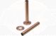 18MM RADIATOR PIPE SLEEVES BRUSH BRONZE