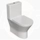 RAK Resort Slim Mini Soft Close White Toilet Seat and cover with fittings UNSEAT012