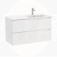Roca Aleyda Unik Wall-hung Vanity Unit with Two Drawers and Right-handed Basin (1000mm) A857713509