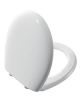 Vitra toilet seat Duroplast metal  hinged  overhead  should squeeze soft close, can come off easily 106-003R009