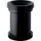 Geberit straight connector with sleeve and lip seals: d=110mm, d1=120-125mm, black   152.400.16.1