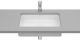 roca Inspira Square Under-Countertop 530X315 Basin - White A327535000