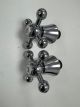 Bristan Basin Tap Reviver CHROME HANDLES ONLY NO CARTRIDGES (Hot & Cold Side) 3/4 Sold as pair TC58081HANDLE