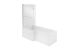 700 L SHAPE/P SHAPE END PANEL - WHITE