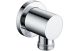 CHROME WALL OUTLET ELBOW - ROUND
