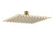 SQUARE 200MM SHOWER HEAD BRUSHED BRASS