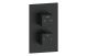 SQUARE CONCEALED VALVE 2 OUTLET BLACK
