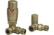 ROUND THERMO BR. BRASS RAD VALVES-CORNER