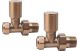 PATTERN RADIATOR VALVE STRAIGHT BRONZE