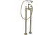 VeniceW BRUSH BRASS FREESTANDING BSM