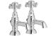 VeniceW BASIN PILLAR TAPS-CHROME