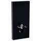 Geberit Monolith sanitary module for wall-hung WC, 101 cm, front cladding made of glass: black glass, black chrome aluminium 131.021.SJ.6
