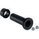 Geberit straight connector set for wall-hung WC: black   131.084.16.1