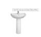 Vitra S50 1 tap hole round basin 550mm White 5301L003-0999