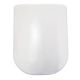 Twyford E500 round toilet seat with top fix standard hinge White E57861WH