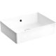 Vitra Rectangle Sink 50 cmWith central tap hole, with overflow holeWhite- 03only  Brassware perforatedwater overflow perforated 7431B003-0001